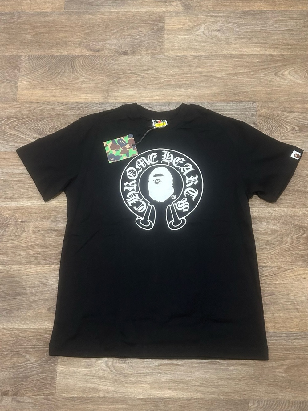 Men’s chrome heart x bape collab